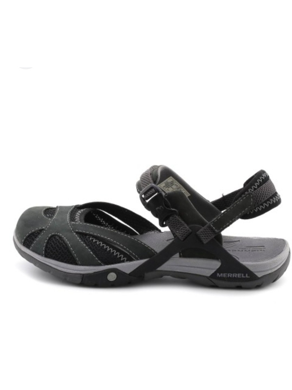 Merrell Azure Size 9 Women's Black and Gray Sport Sandal with Adjustable Straps